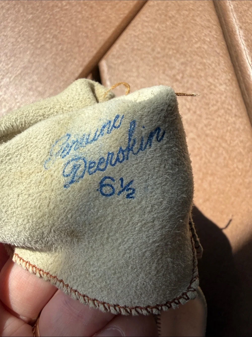 Vintage Genuine Deerskin Leather Gloves